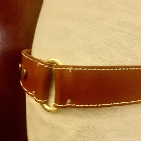 ✨Moschino genuine leather belt with metallic accent, new  display picture 2